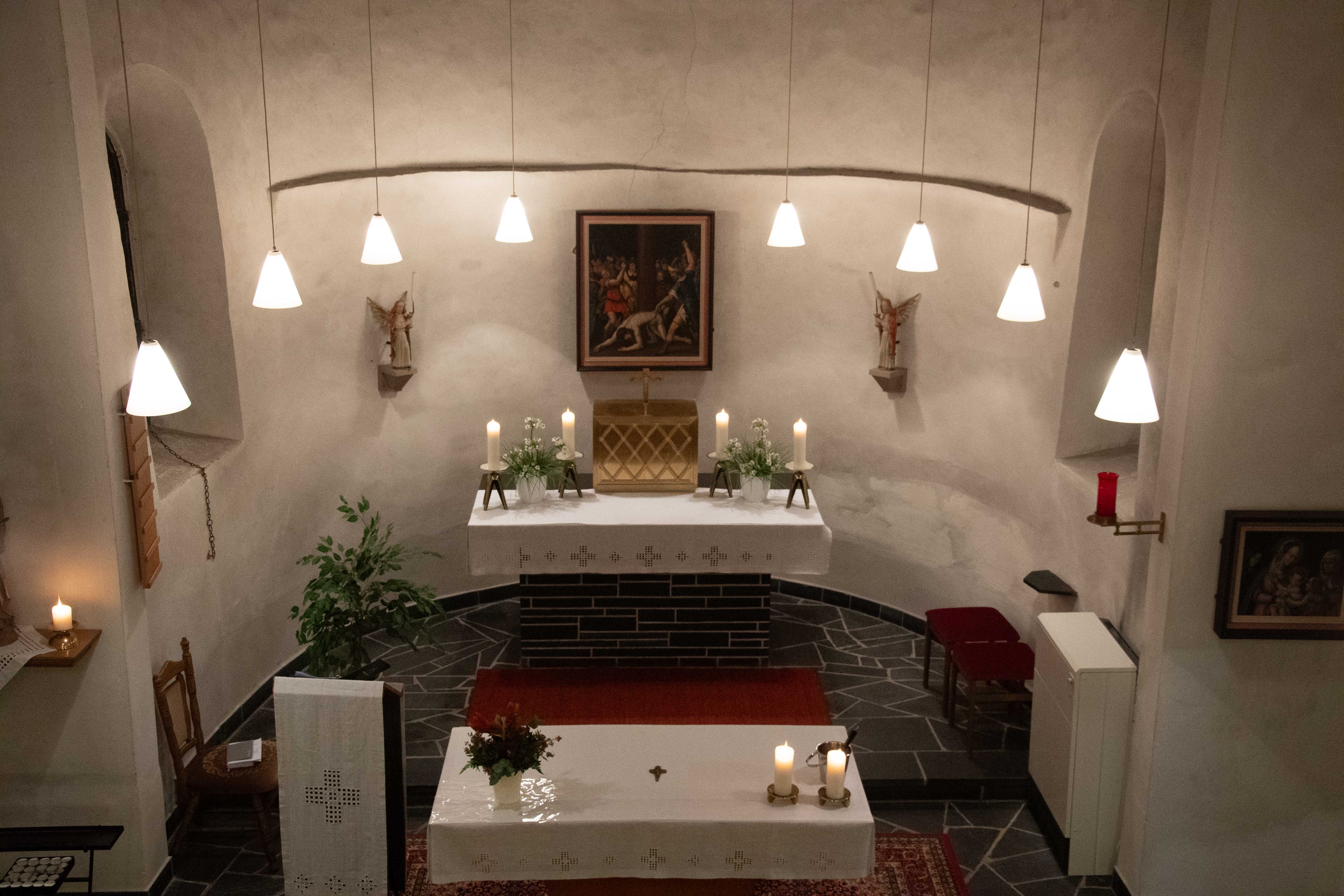 Altarraum der St. Johannes Baptist in Obersalwey