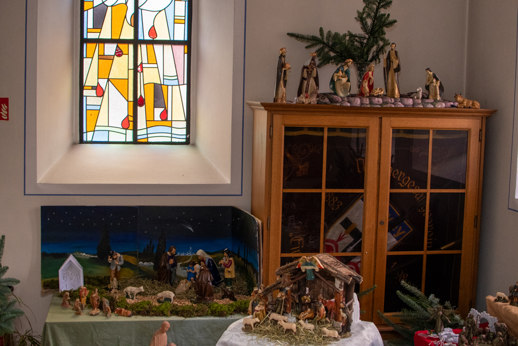 Besucher der Ausstellung